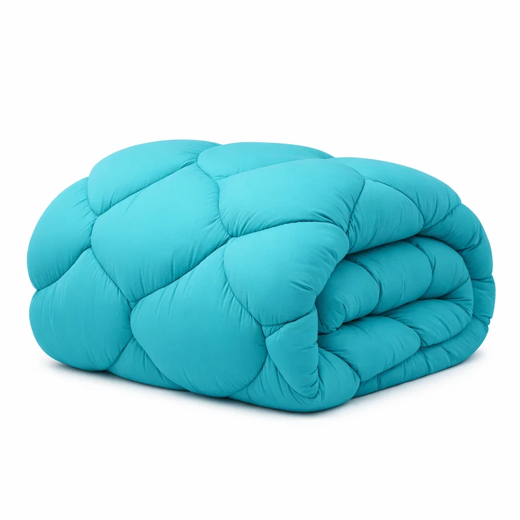 Teal Quilted Comforter Blanket-staystark