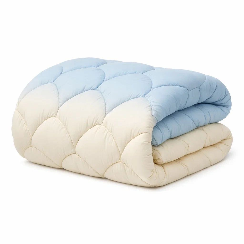 Blue and Cream Reversible Comforter-staystark