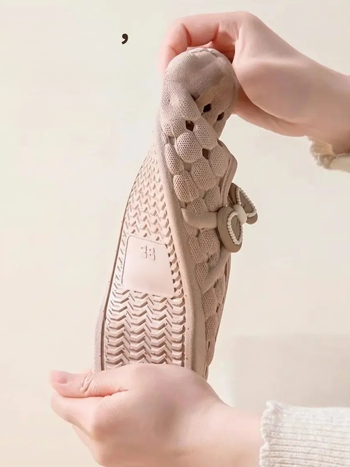 Ultra-soft open-toe hole slippers