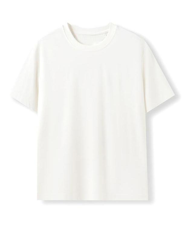 Round-neck luxury embroidered short-sleeve