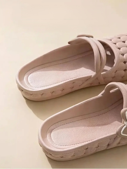 Ultra-soft open-toe hole slippers