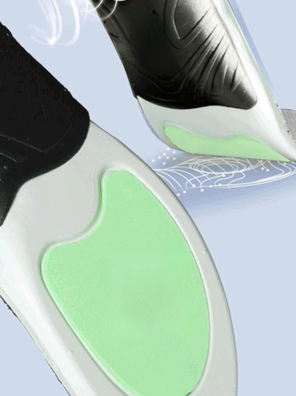 Orthopedic, shock-absorbing, antibacterial, and odor-resistant insoles