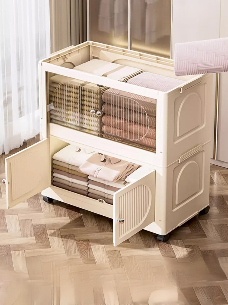 Free installation folding storage cabinet