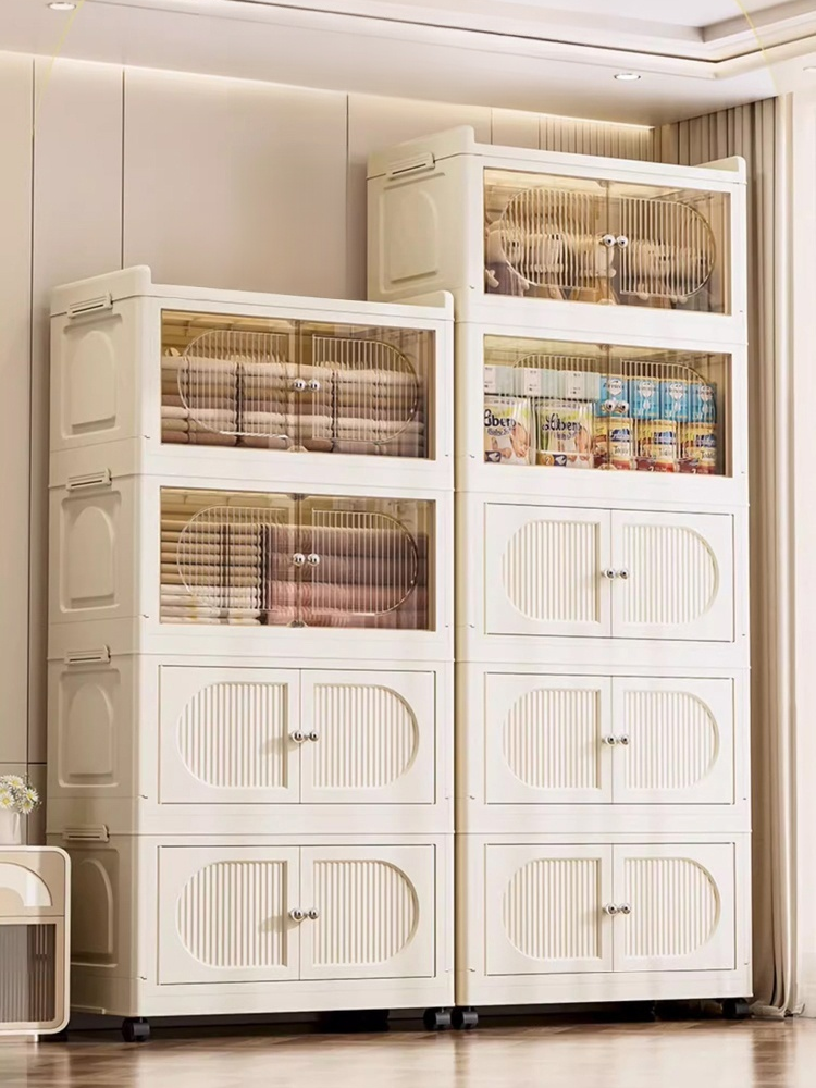 Free installation folding storage cabinet