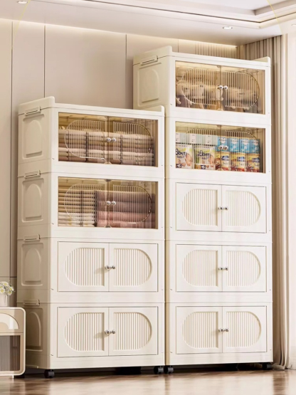Free installation folding storage cabinet