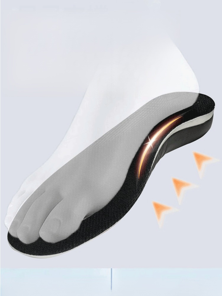 Orthopedic, shock-absorbing, antibacterial, and odor-resistant insoles