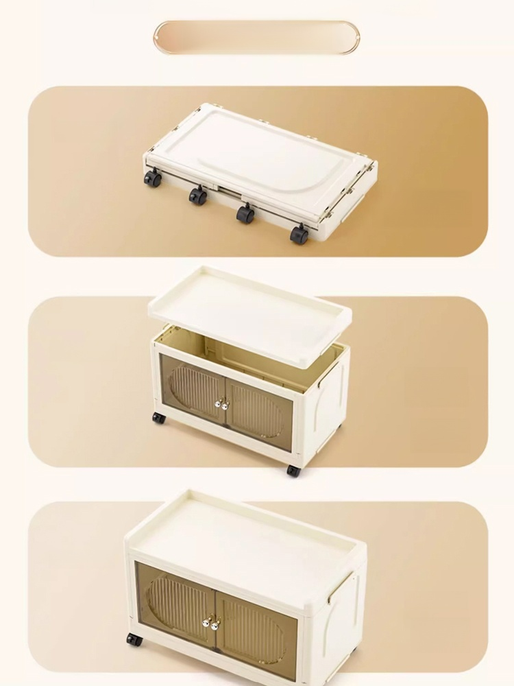 Free installation folding storage cabinet