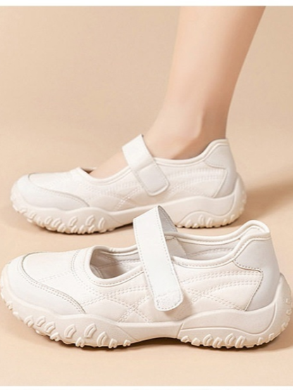 [Height Increase 5cm] Shallow Mary Jane Velcro Women's Shoes