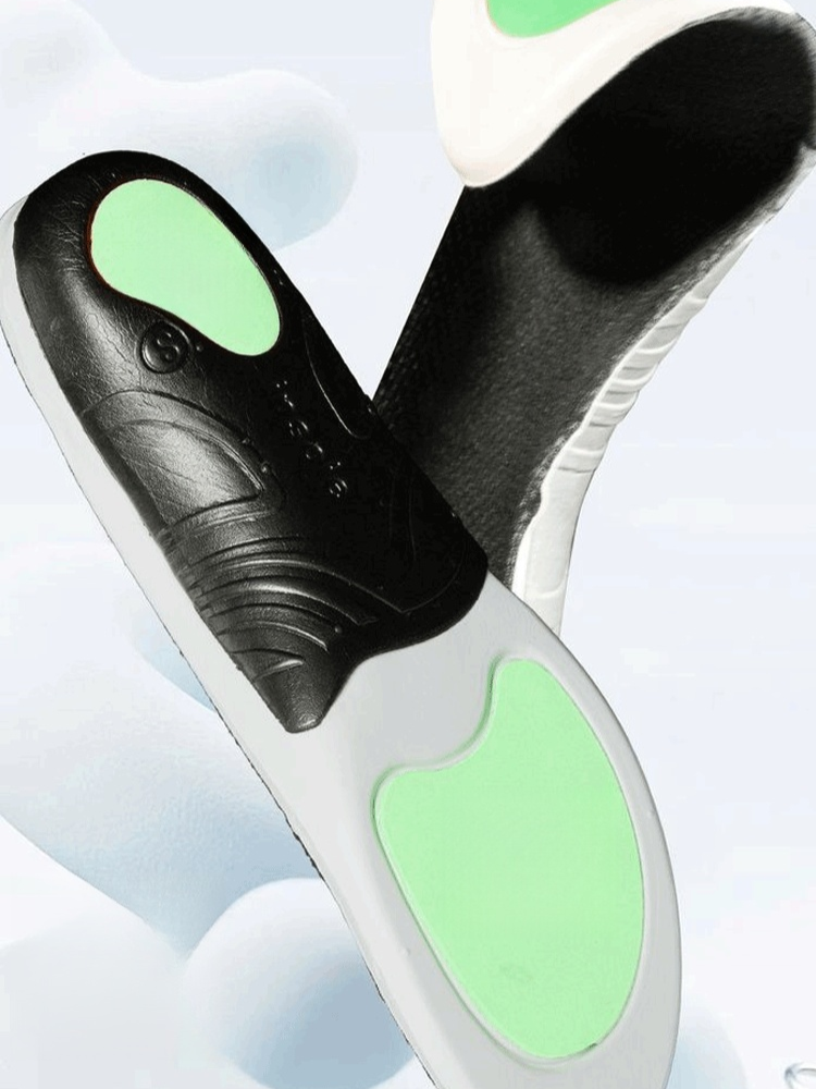 Orthopedic, shock-absorbing, antibacterial, and odor-resistant insoles