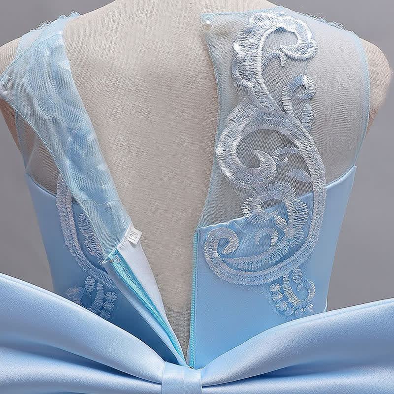 فساتين ماكسي بدون أكمام من الدانتيل الشبكي والفيونكة - image 16