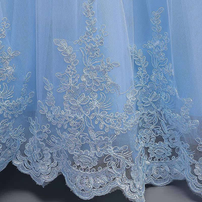 فساتين ماكسي بدون أكمام من الدانتيل الشبكي والفيونكة - image 18