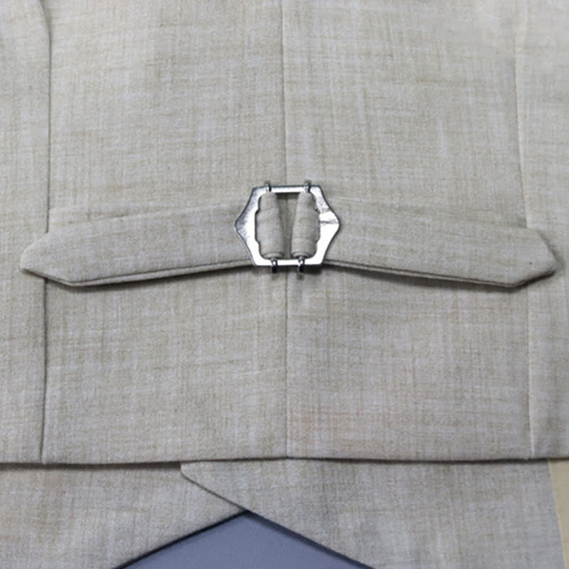 بدلة رسمية من 5 قطع، مصنوعة من مزيج من الألياف الكيميائية، بأكمام طويلة وقصة فضفاضة - image 9