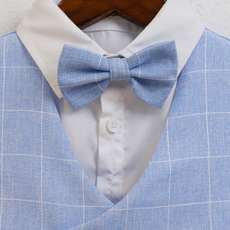 بدلة رسمية من 5 قطع، مصنوعة من مزيج من الألياف الكيميائية، بأزرار وأكمام طويلة، بتصميم عادي. - image 2