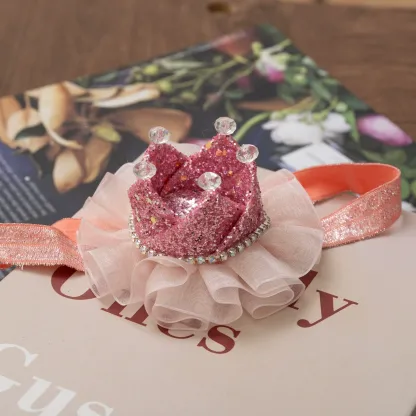 طوق شعر لامع بلون موحد - لون القرنفل - image 3