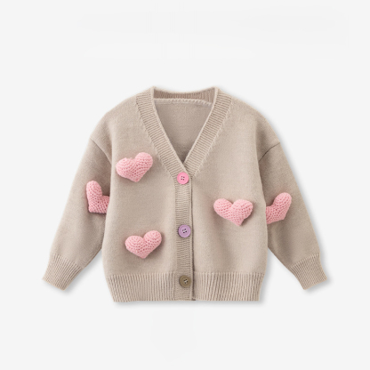 طقم قطعتين من التريكو بتصميم وردة بأكمام طويلة متوسطة الطول - بلوزة بيج - 11-12 سنة - image 11