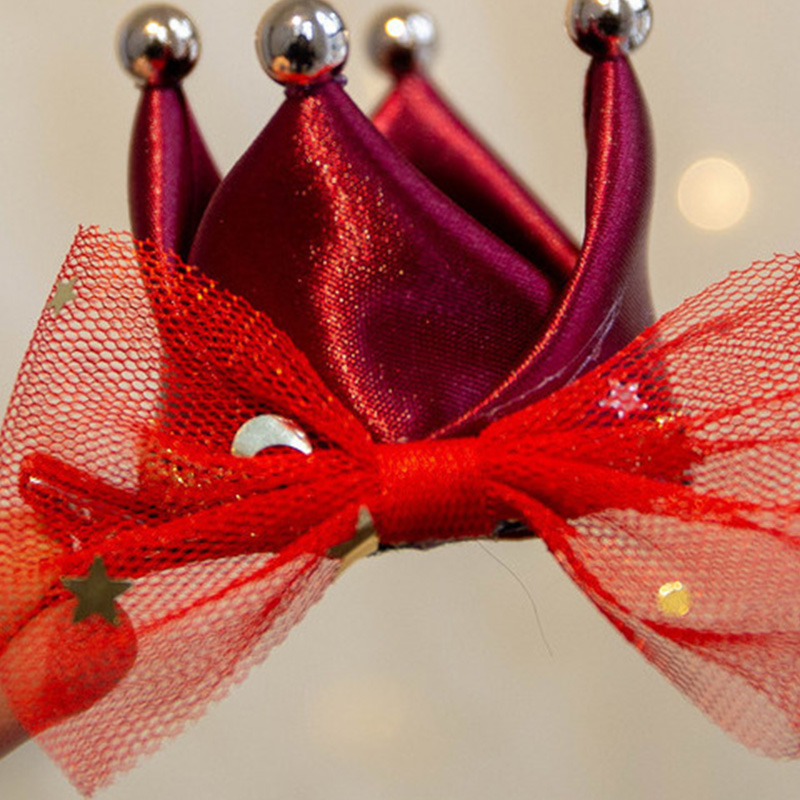 مشبك شعر بألوان متداخلة مع ترتر - مشبك أحمر - image 6