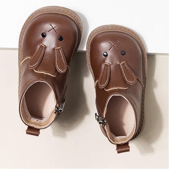 بوت للكاحل ذو مقدمة مستديرة وقوس صلب - بني - 19.0 سم - image 6