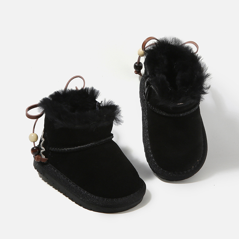 فلات مسطح ذو مقدمة مستديرة صلبة - أسود - 19 سم - image 4