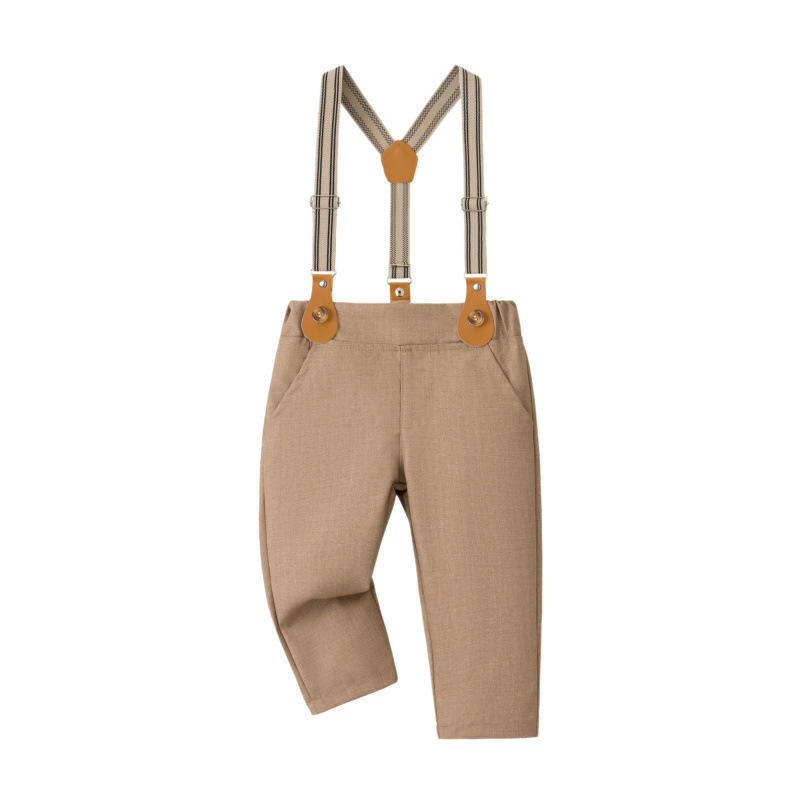 بدلة رسمية عادية بأكمام طويلة من القطن مزينة بفيونكة - image 10