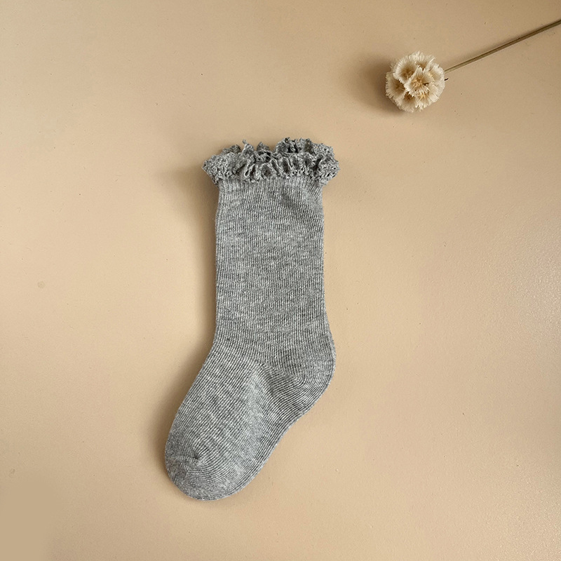 جوارب بتصميم مضفر متين - رمادي - 3-5 سنوات - image 6