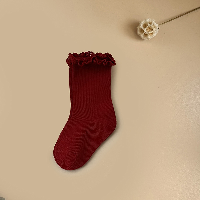 جوارب بتصميم مضفر متين - أحمر - 3-5 سنوات - image 7