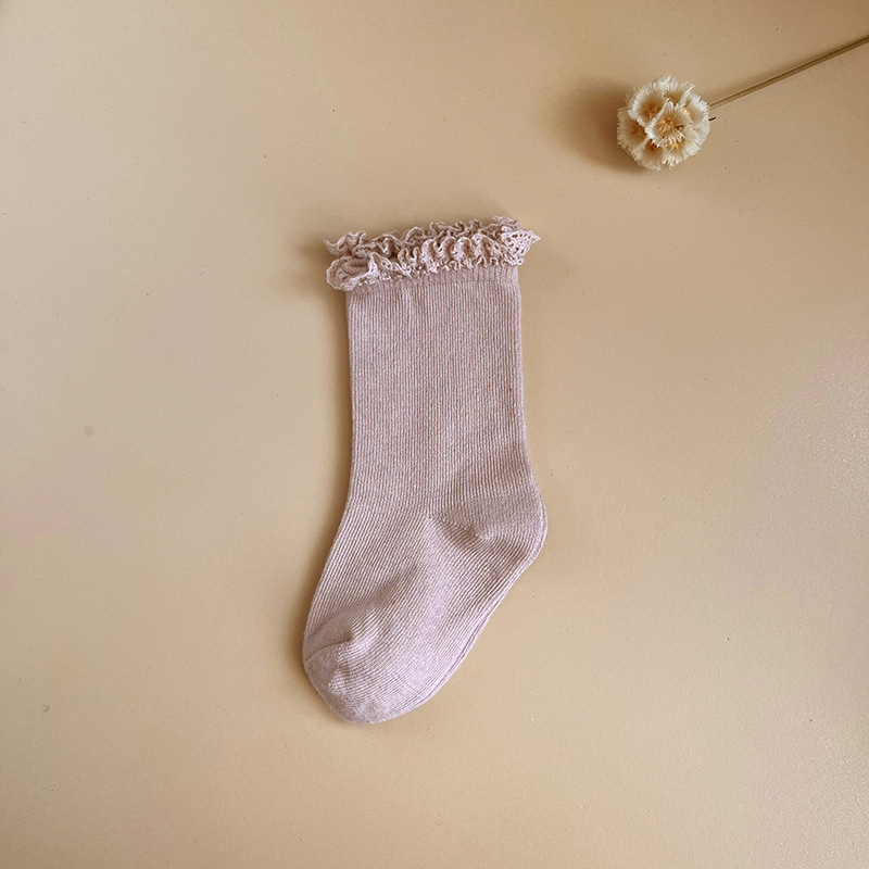 جوارب بتصميم مضفر متين - لون القرنفل - 3-5 سنوات - image 9