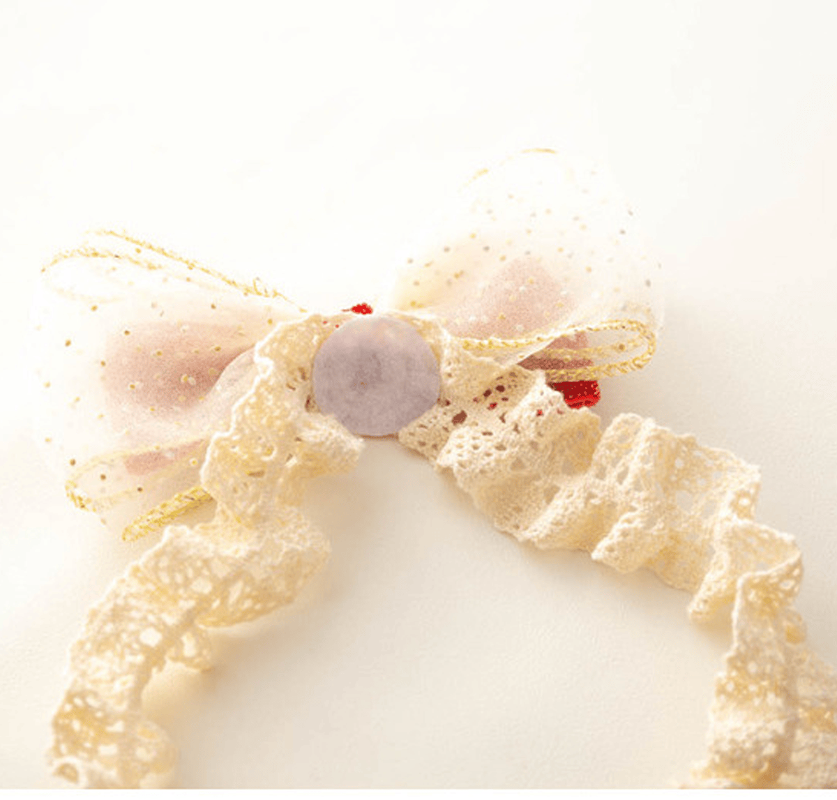 طوق شعر منقط بفيونكة - image 2