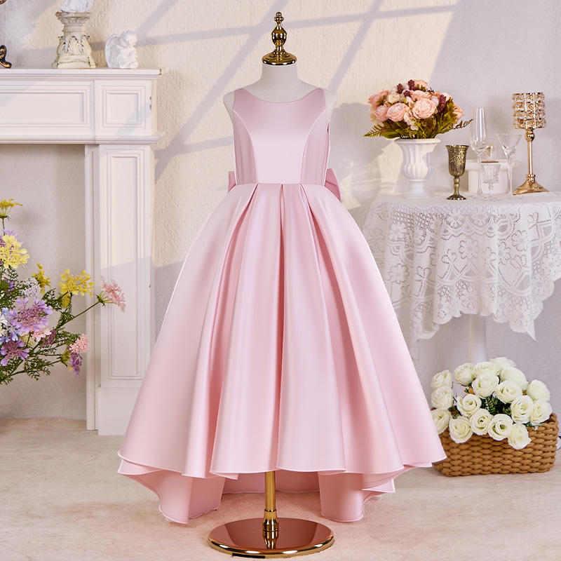 فساتين ماكسي بدون أكمام مزينة بفيونكة من الساتان - لون القرنفل - 15-16 سنة - image 28