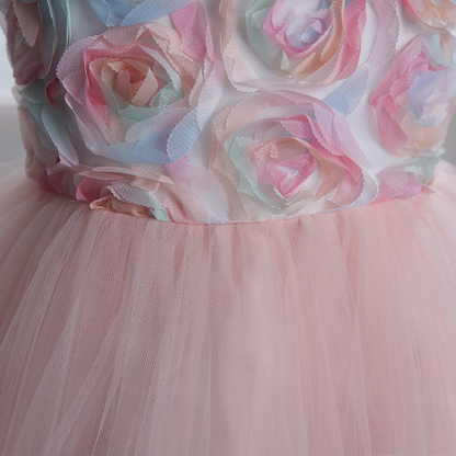 فساتين ميدي بدون أكمام مزينة بوردة شبكية لعيد الفصح - image 7