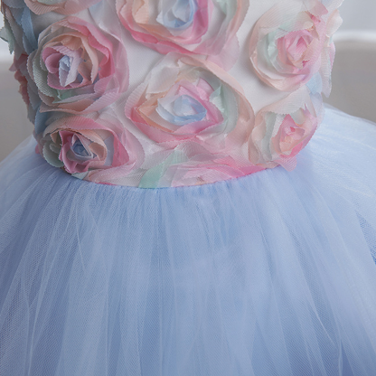 فساتين ميدي بدون أكمام مزينة بوردة شبكية لعيد الفصح - image 15