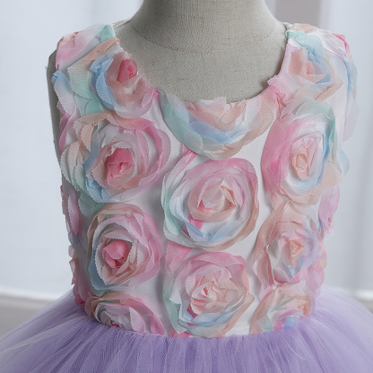 فساتين ميدي بدون أكمام مزينة بوردة شبكية لعيد الفصح - image 21