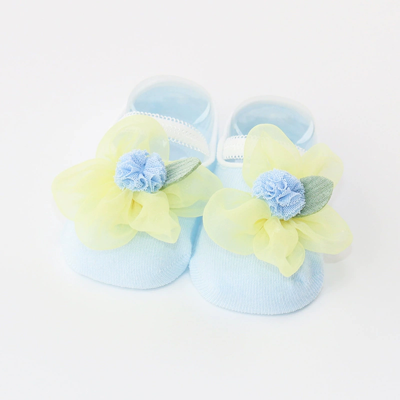 جوارب وردية صلبة - أزرق - 6-12 شهرًا - image 4