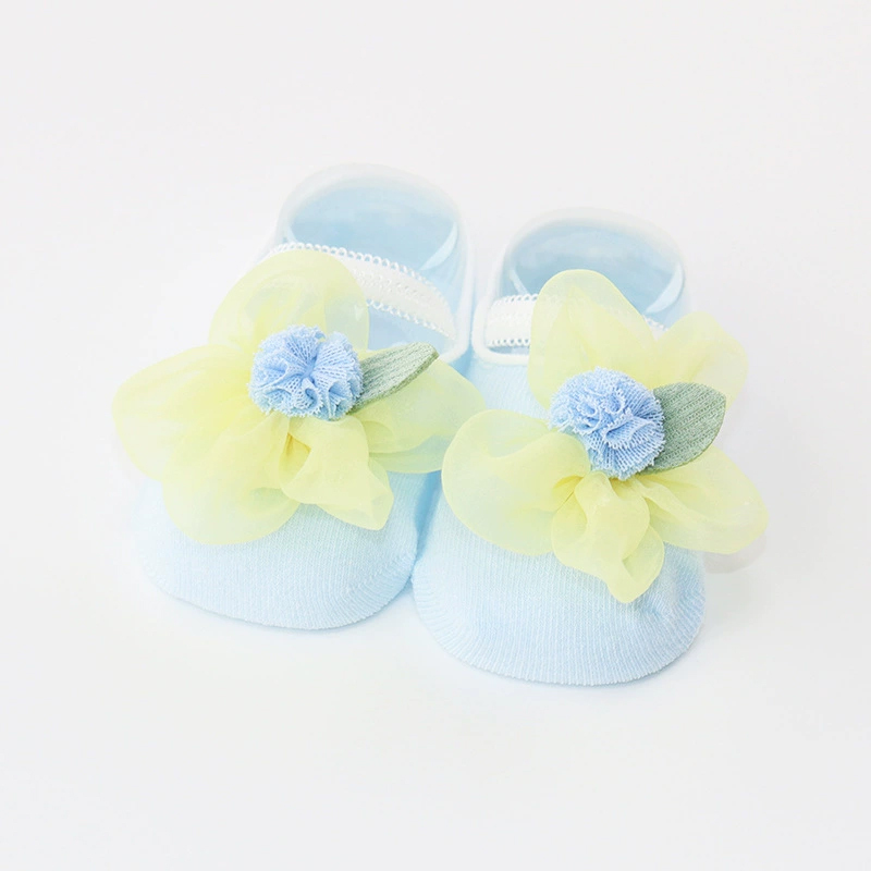 جوارب وردية صلبة - أزرق - 6-12 شهرًا - image 4