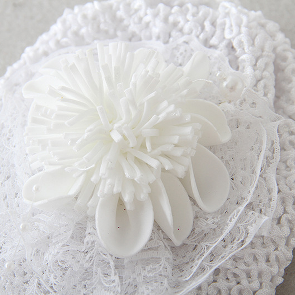 قبعة مزينة بشريط وردي صلب - image 11