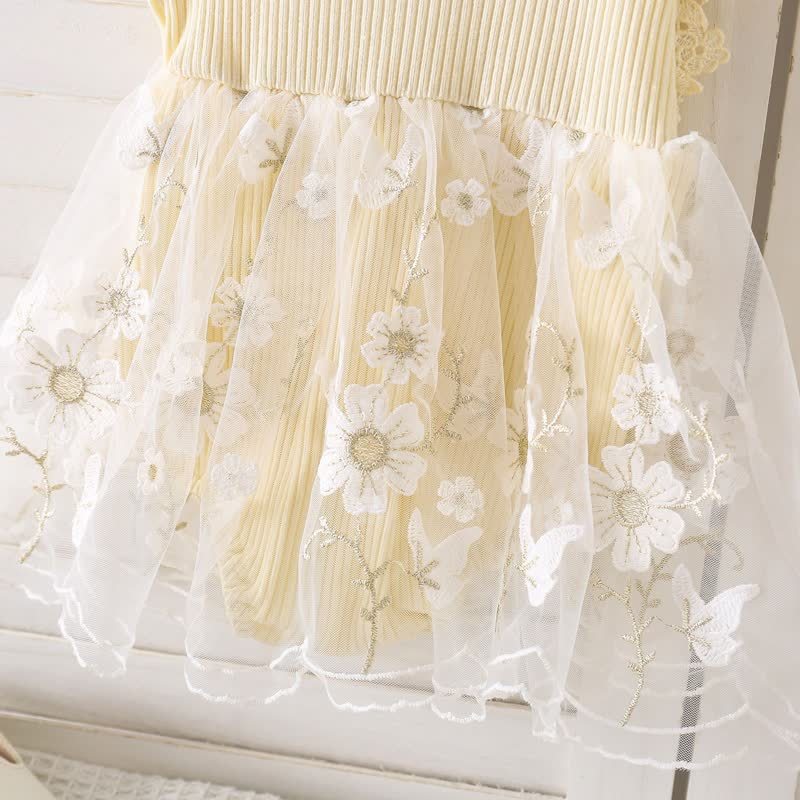 بدلة جسم متوسطة الطول بأكمام قصيرة مزينة بوردة مقسمة من القطن بنسبة 100% - image 13