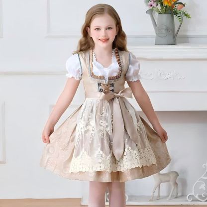 بلوزة ميدي بأكمام قصيرة برباط من مزيج الألياف الكيميائية مع فستان ومئزر - image 3