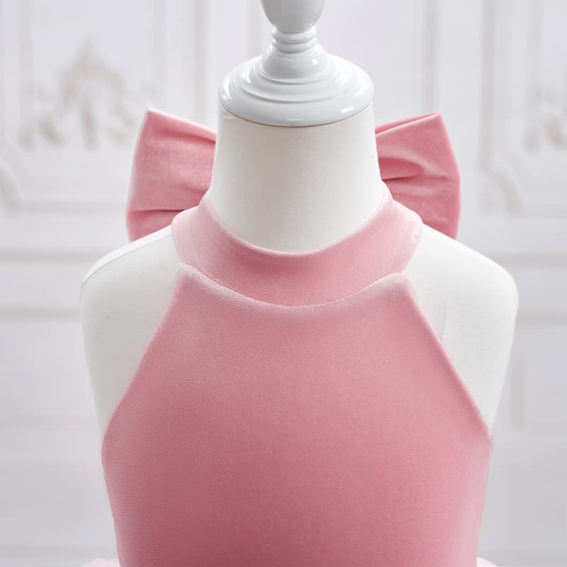 فساتين ميدي مخملية بفتحة جانبية وأكمام ثلاثة أرباع بدون قفازات - image 6