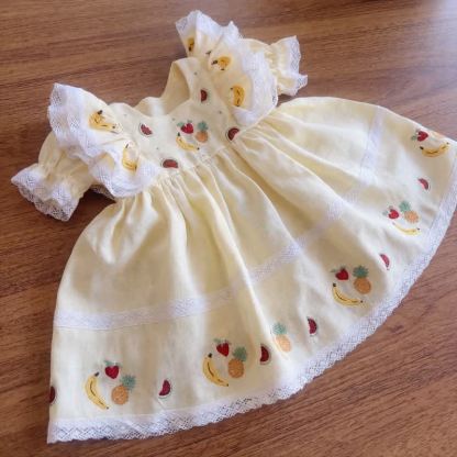 فساتين ميدي قصيرة الأكمام مطرزة بالدانتيل ومخيطة من القطن والكتان - image 5