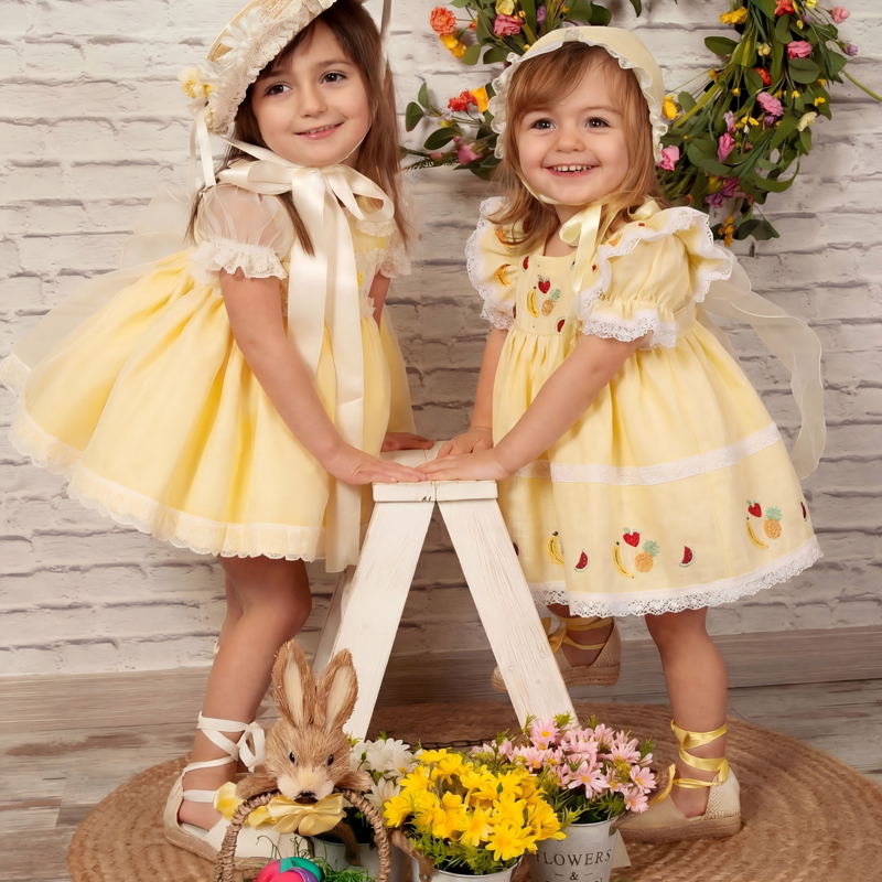 فساتين ميدي قصيرة الأكمام مطرزة بالدانتيل ومخيطة من القطن والكتان - image 2