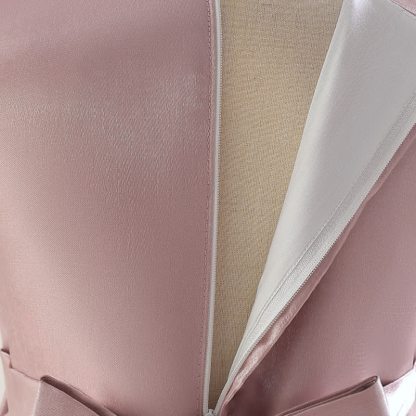 فساتين ماكسي بأكمام قصيرة مزينة بوردة من الساتان - image 6