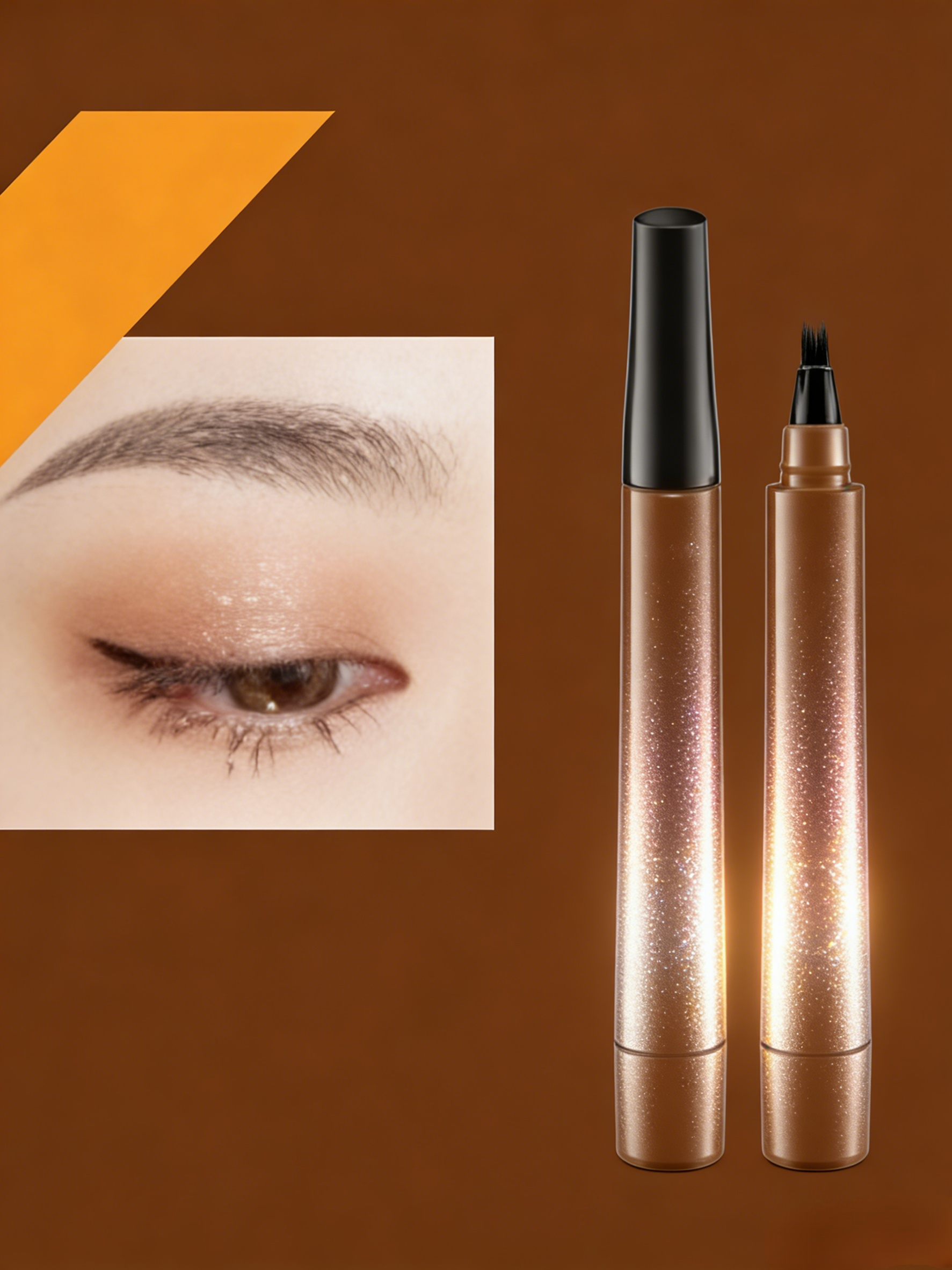 Simulation Liquid Rooted Eyebrow Pencil Wild Eyebrow Colorless Quad Eyebrow Pencil