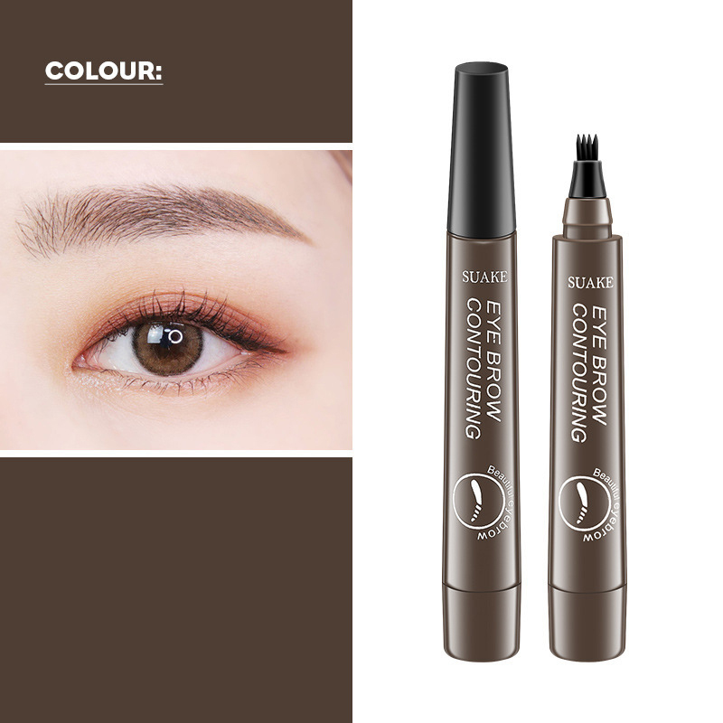 Simulation Liquid Rooted Eyebrow Pencil Wild Eyebrow Colorless Quad Eyebrow Pencil