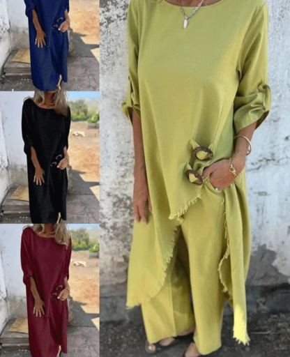 Metal buckle loose irregular suit