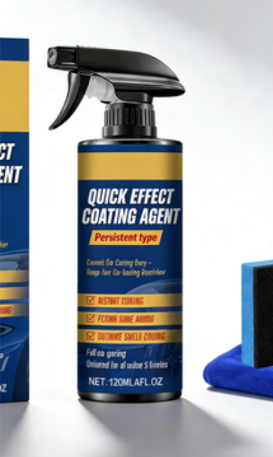 9H Nano Ceramic Coating Spray for Car Paint - Instant Mirror Shine & Long Lasting Protection (DIY Kit with Tools)