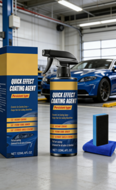 9H Nano Ceramic Coating Spray for Car Paint - Instant Mirror Shine & Long Lasting Protection (DIY Kit with Tools)