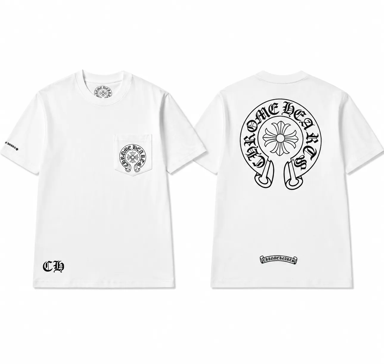 Chrome Hearts Tシャツ黒&白メンズ