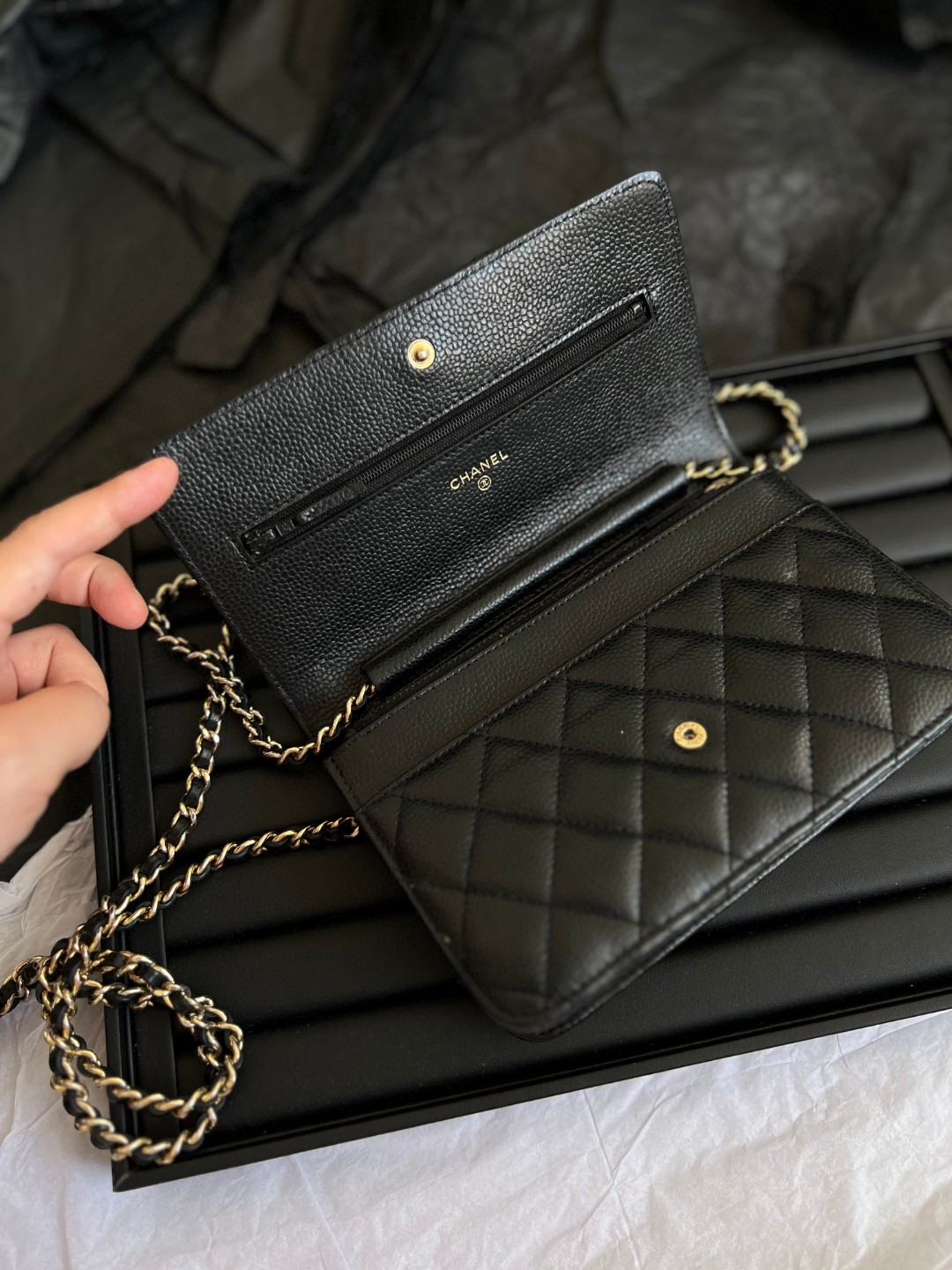 人気CHANELシャネル クラシック チェーンウォレット WOC AP0250