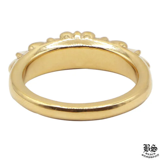 クロムハーツ 22Kベビークラシックフローラルクロスリング