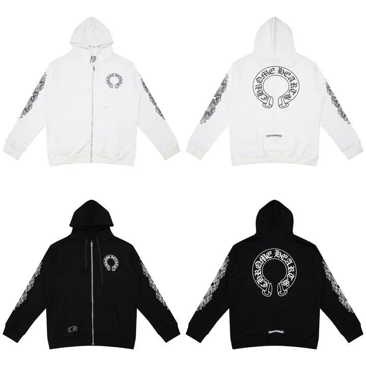 【クロムハーツ】 Chrome Hearts Zip Up Hoodie K5001 Tシャツ 長袖パーカー