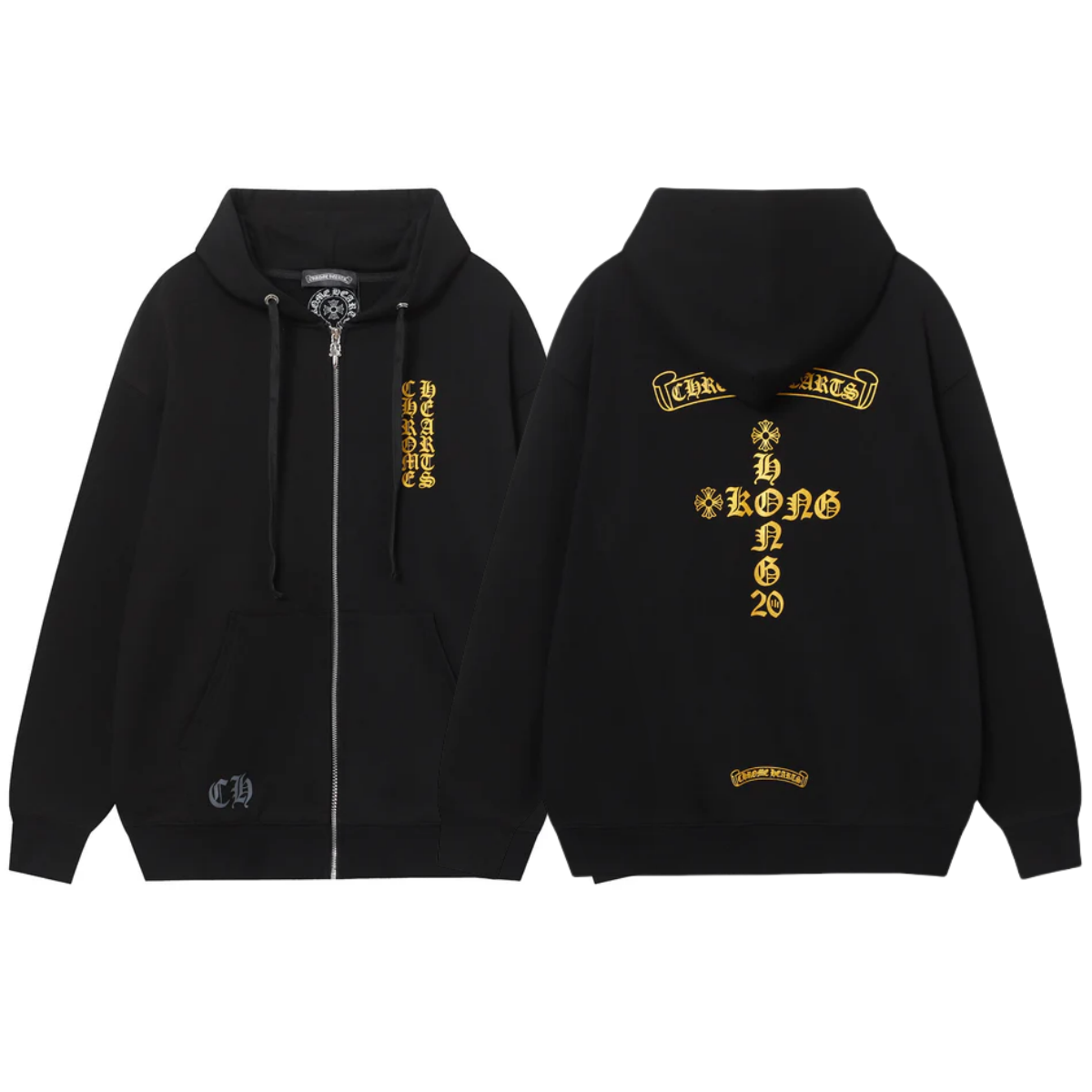 【クロムハーツ】 Chrome Hearts Zip Up Hoodie 9823 Tシャツ 長袖パーカー